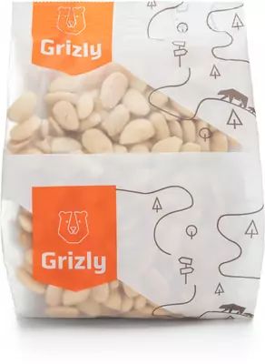 Grizly Mandle Natural loupané