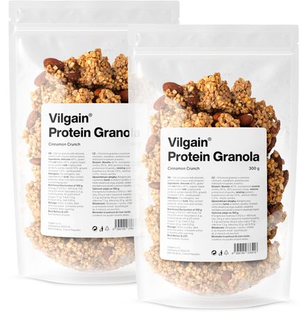 Vilgain Protein Granola – ropogós fahéj 350 g 