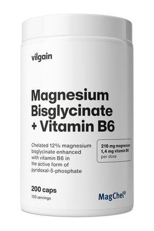 Vilgain Hořčík bisglycinát + Vitamin B6