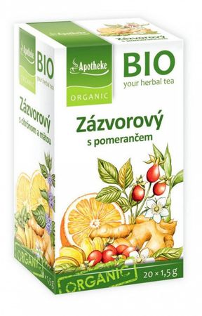 Green Apotheke Zázvorový čaj s pomerančem BIO