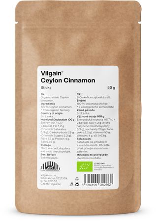 Vilgain Organic Ceylon Cinnamon