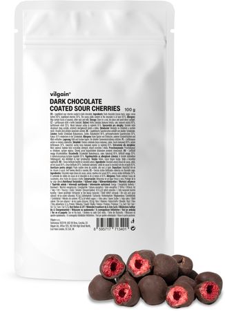 Vilgain Dark Chocolate Coated Sour Cherries