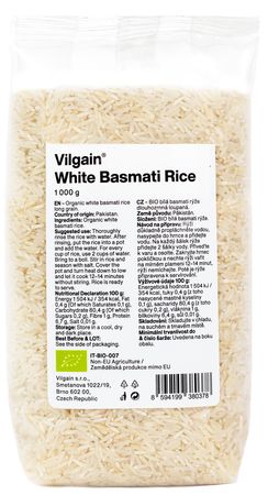 Vilgain Ryż basmati biały BIO