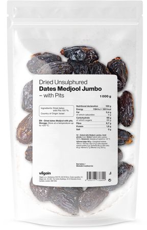 Vilgain Jumbo sušené medjool datle