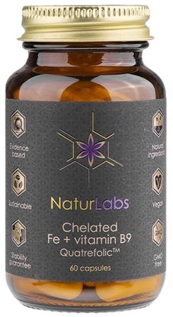 NaturLabs Železo chelátové + B9