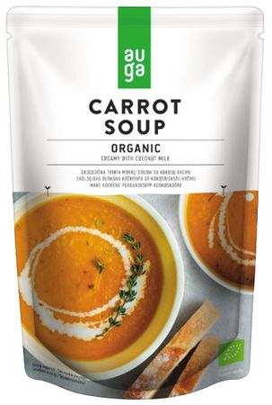 AUGA ORGANIC Mrkvová krémová polievka s kokosom