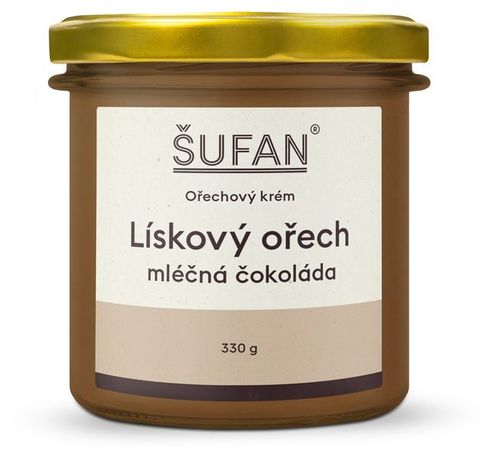 Šufan Lískovo-čokoládové máslo s mléčnou čokoládou