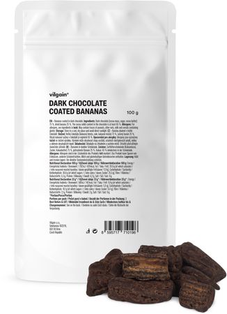 Vilgain Dark Chocolate Coated Bananas