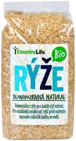 Country Life BIO Dlouhozrnná natural rýže
