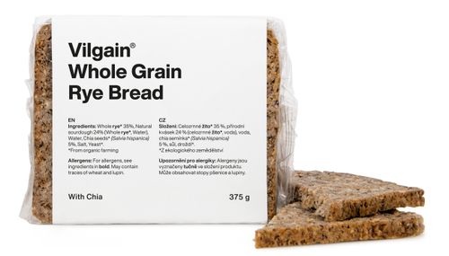 Vilgain Organic Whole Grain Rye Bread
