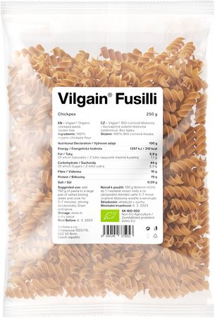Vilgain Fusilli těstoviny BIO