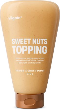 Vilgain Sweet Nuts Topping – Földimogyoró fehér csokoládéval 270 g 