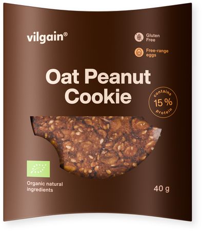 Vilgain Oat Peanut Cookie BIO