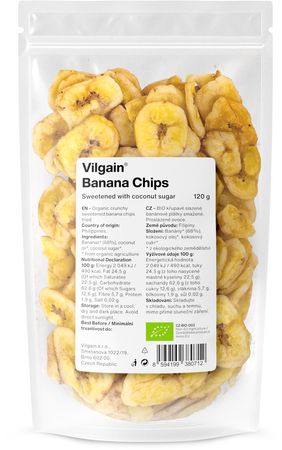 Vilgain Bananové chipsy