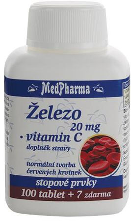 MedPharma Železo 20mg + vitamín C