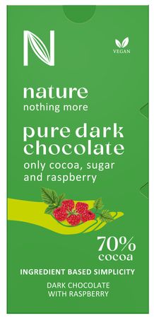 RED Nature Dark chocolate with raspberry