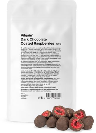 Vilgain Lyofilizované maliny v hořké čokoládě