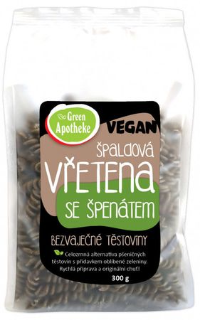 Green Apotheke Vretená špaldové celozrnné so špenátom