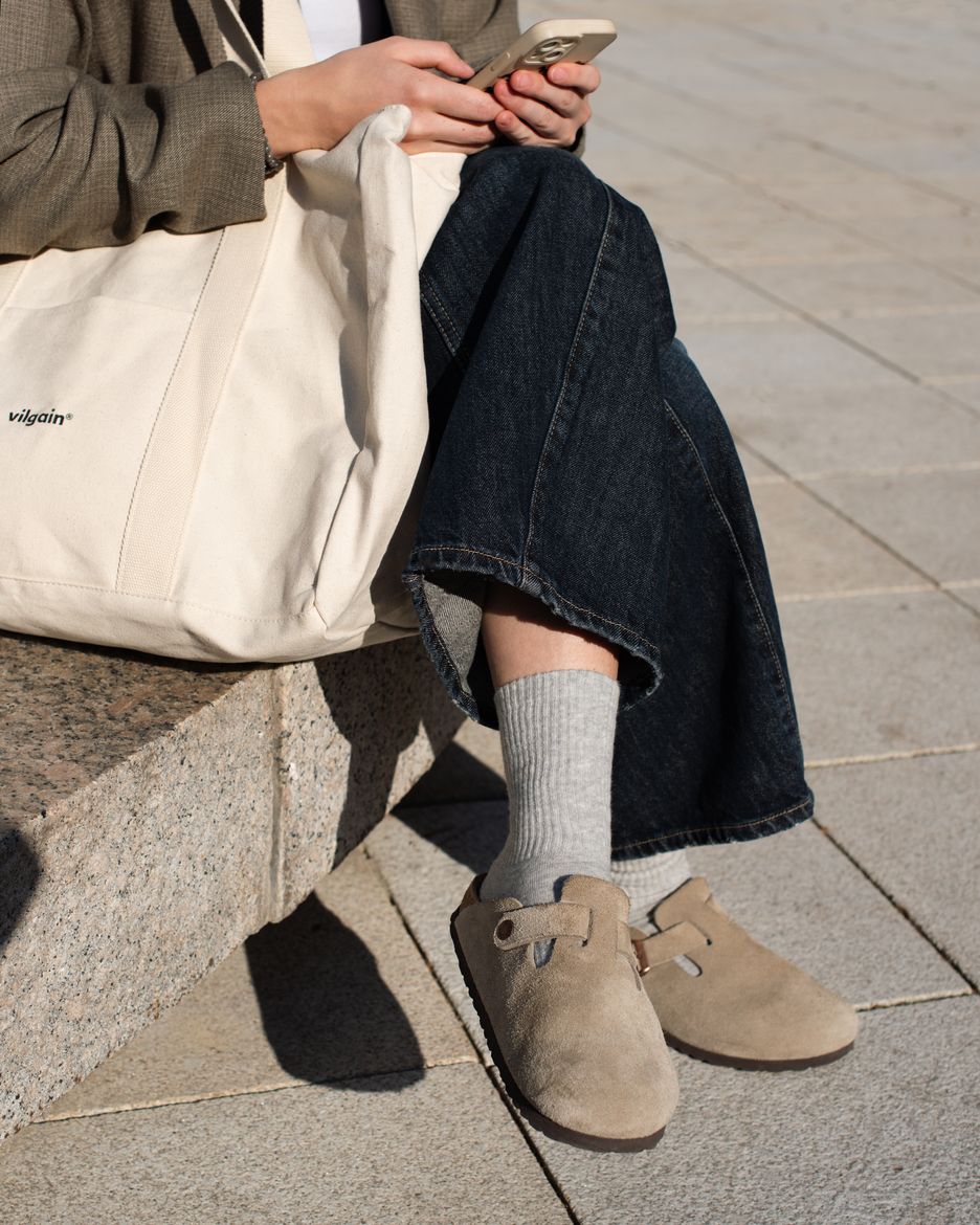 Light Organic Crew Socks