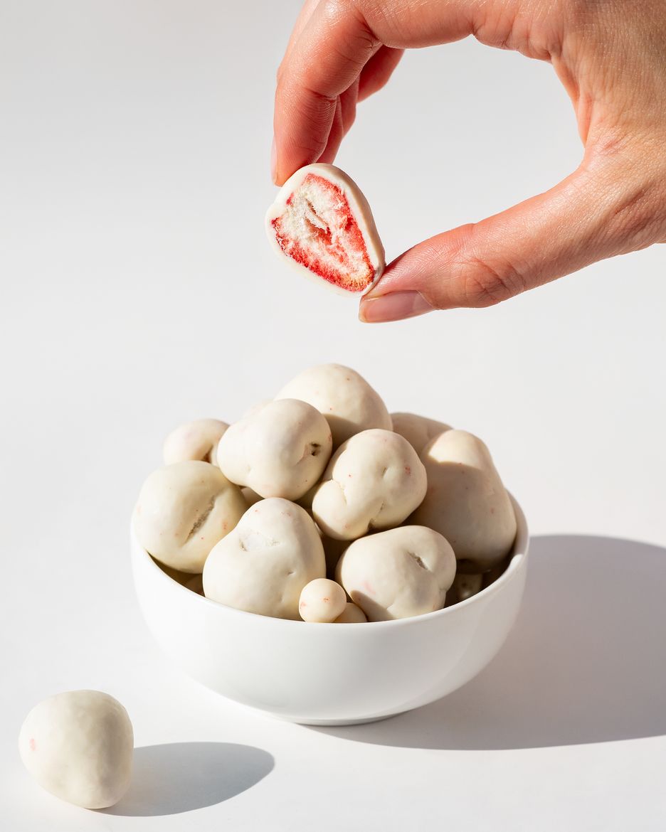 Căpșuni liofilizate în ciocolată