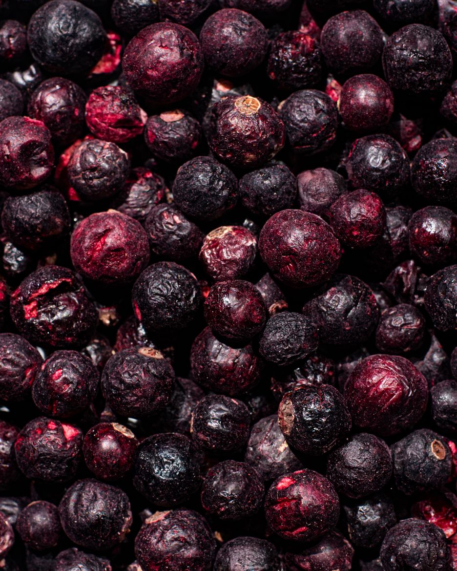 Freeze‑dried blackcurrants