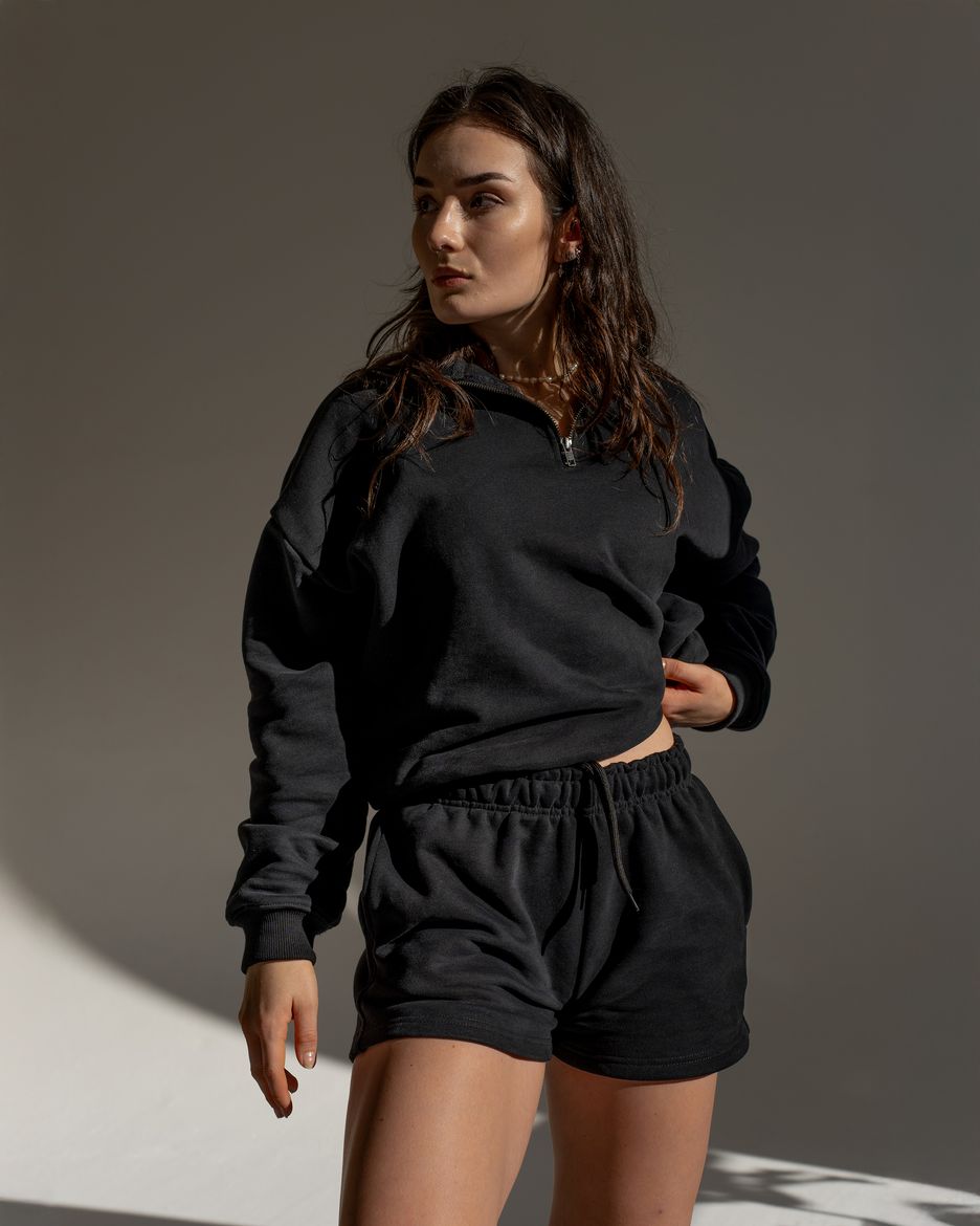 Vilgain Cotton Half Zip Sweatshirt