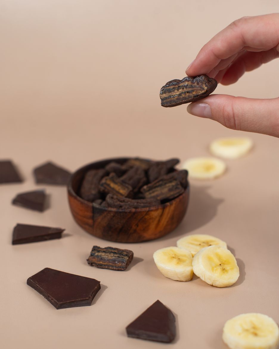 Vilgain Dark Chocolate Coated Bananas