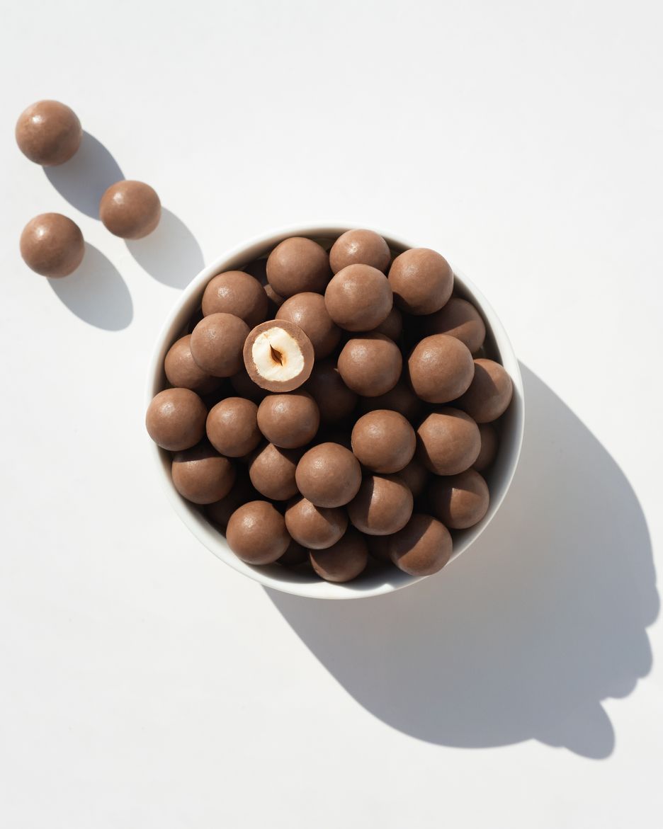 Haselnüsse in Schokolade