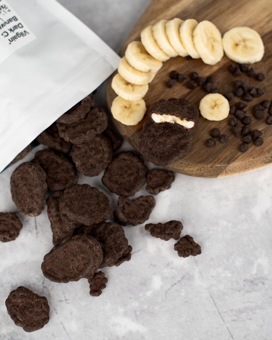 Vilgain Dark Chocolate Coated Banana Chips