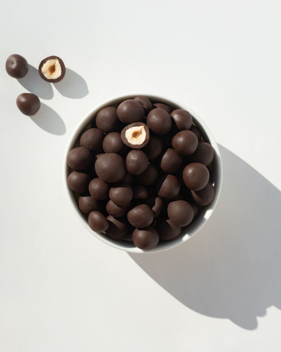 Haselnüsse in Schokolade