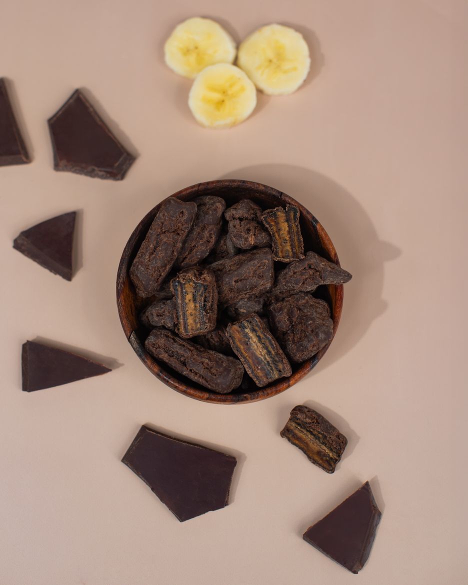 Vilgain Dark Chocolate Coated Bananas