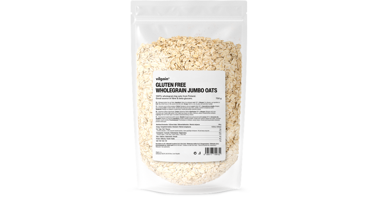 Gluten Free Wholegrain Jumbo Oats Vilgain