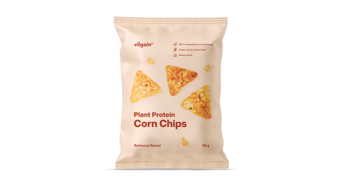 Organic Plant Protein Corn Crisps | Vilgain UK