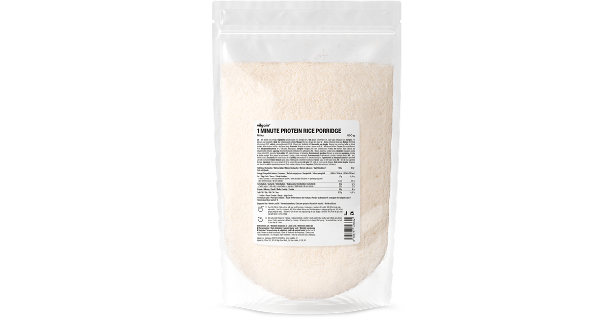 1 Minute Protein Rice Porridge – milk rice 800 g | Vilgain UK
