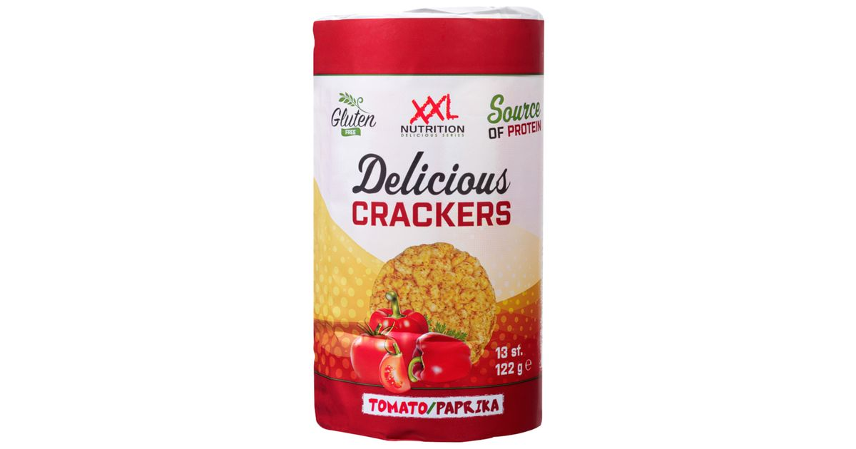 XXL Nutrition Delicious Crackers paradajka/paprika 122 g Aktin