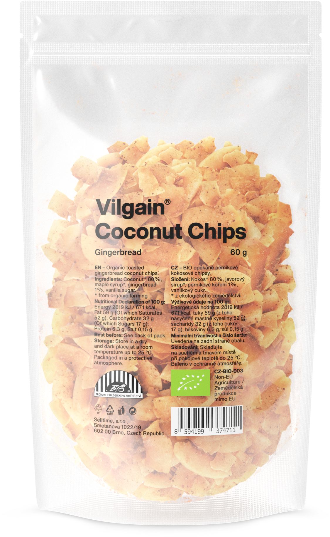 Vilgain Kokosové chipsy BIO