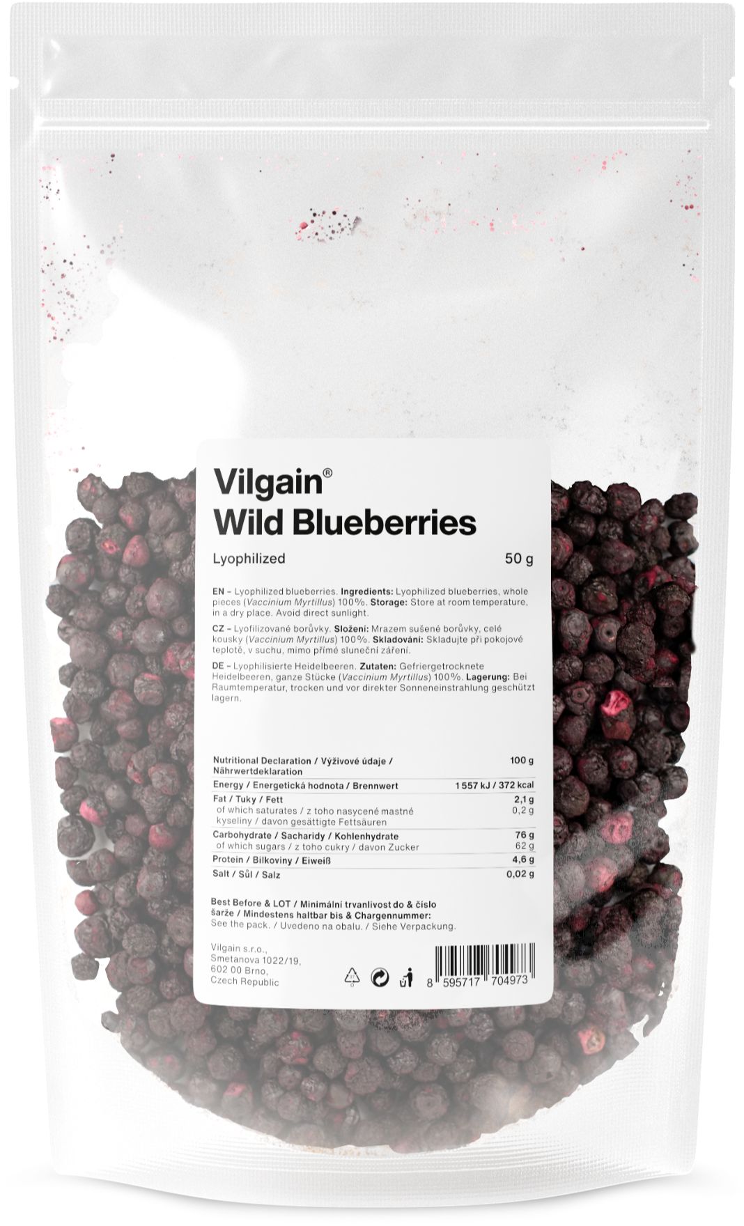 Vilgain Freeze Dried Wild Blueberries