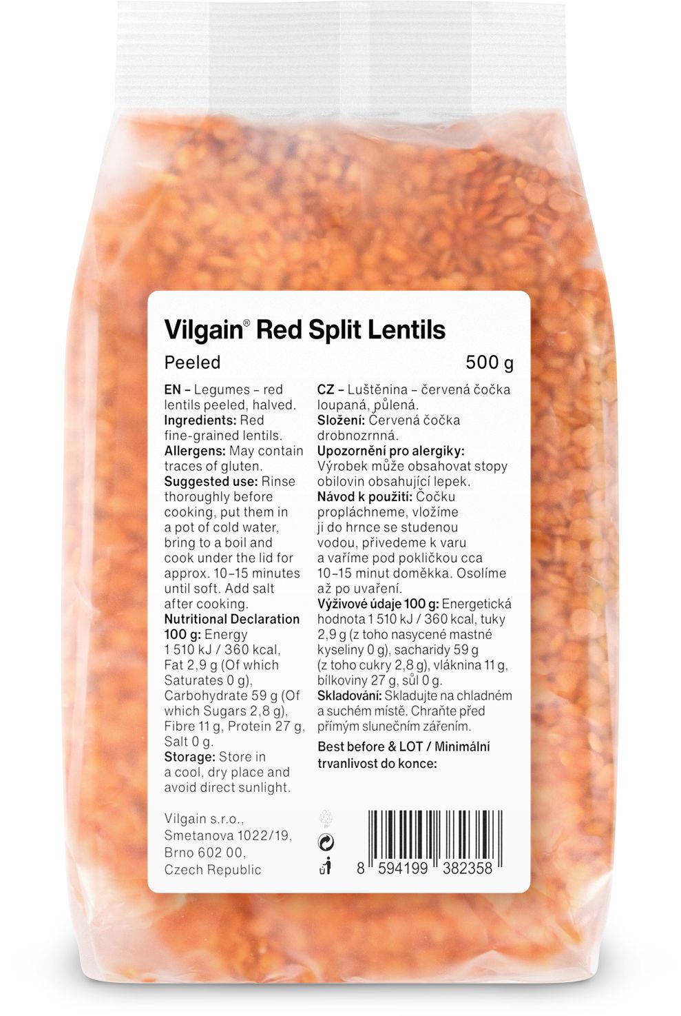 Vilgain Red split lentils
