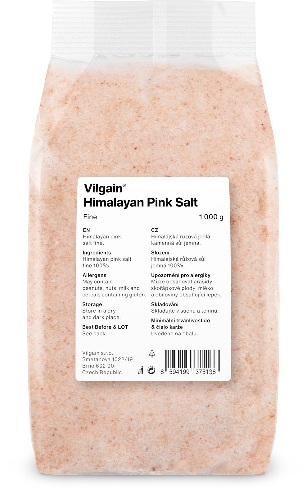Vilgain Himalayan pink salt