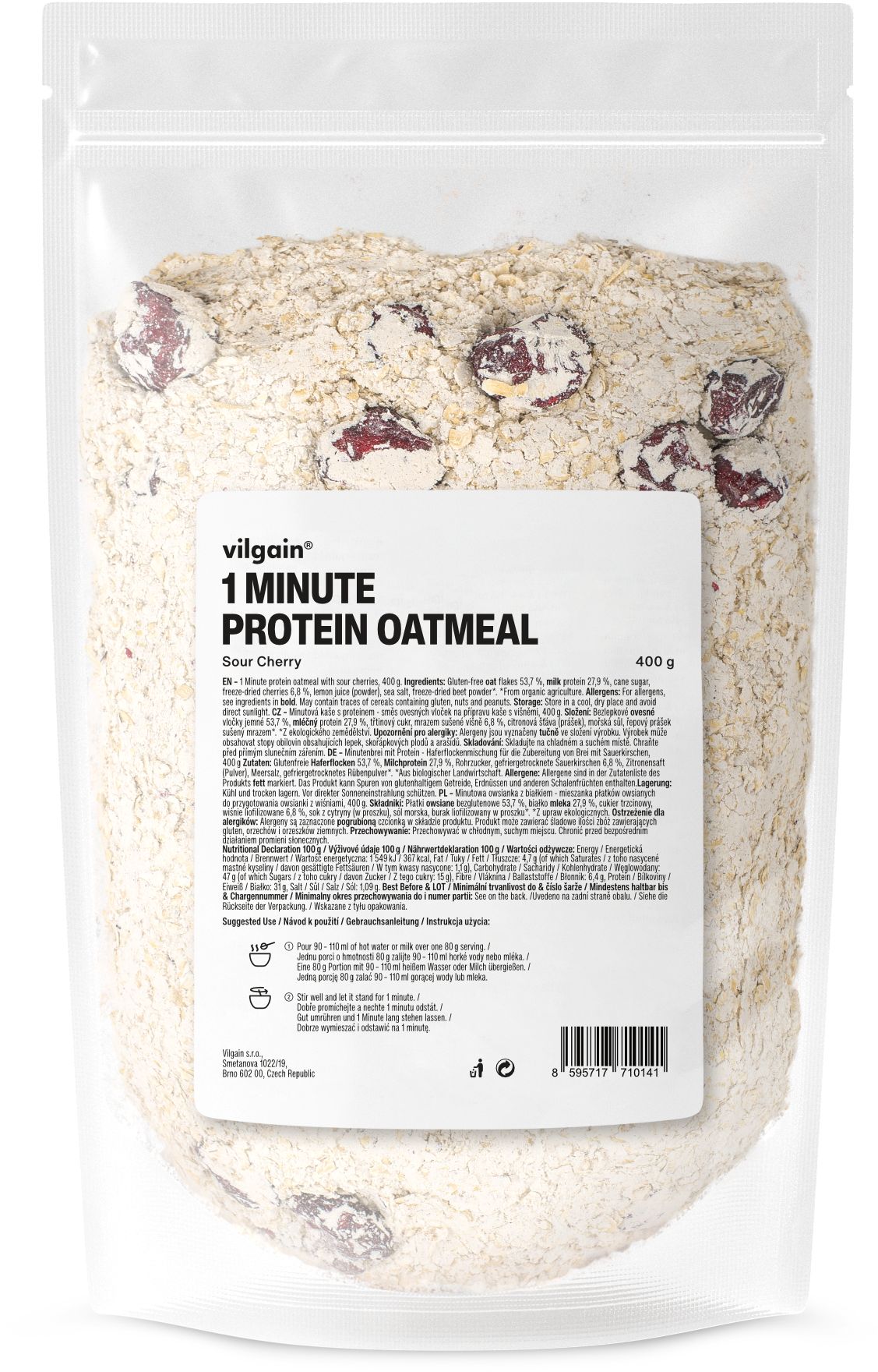 Vilgain 1 Minute Protein Oatmeal