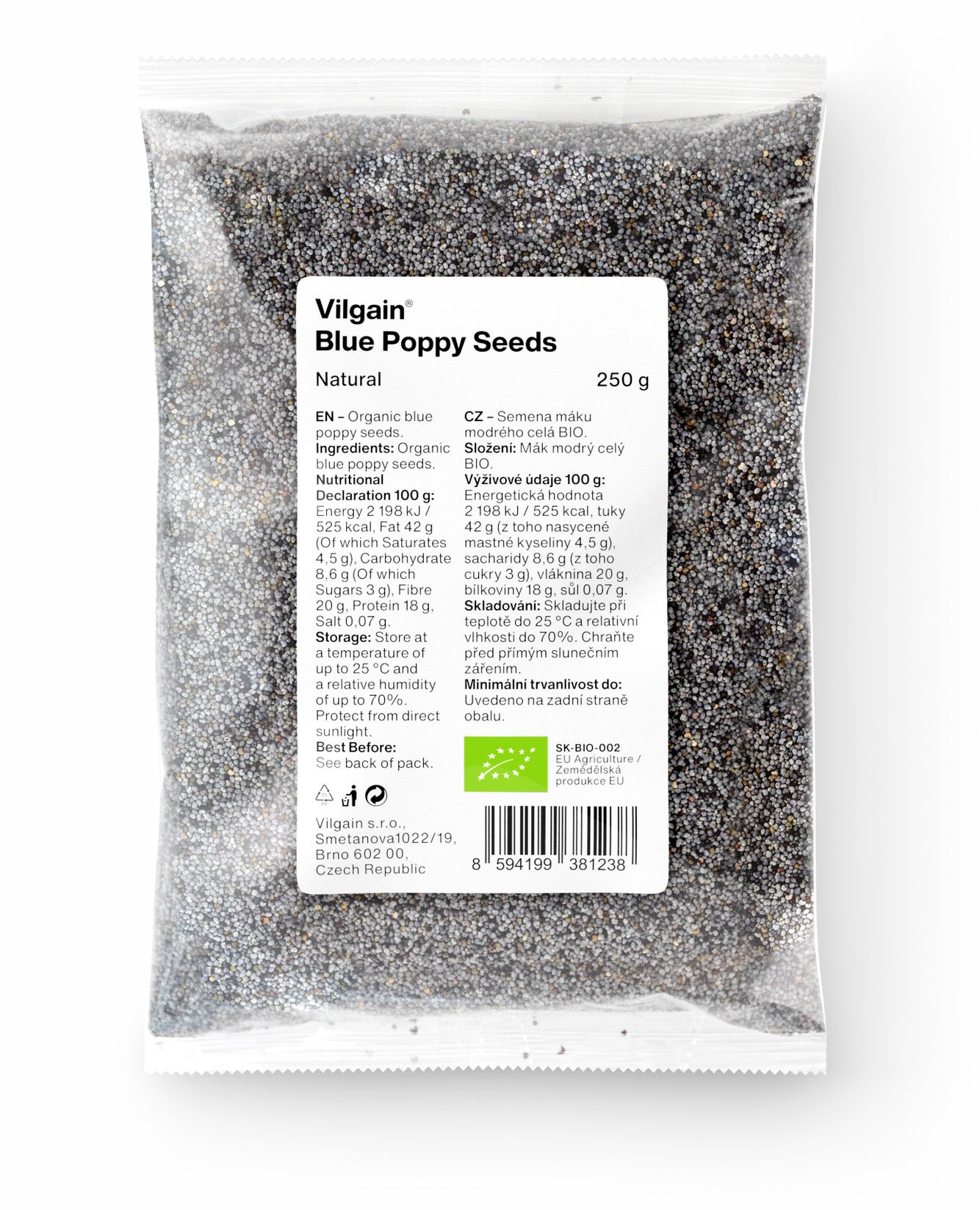 Vilgain Organic Blue Poppy Seeds