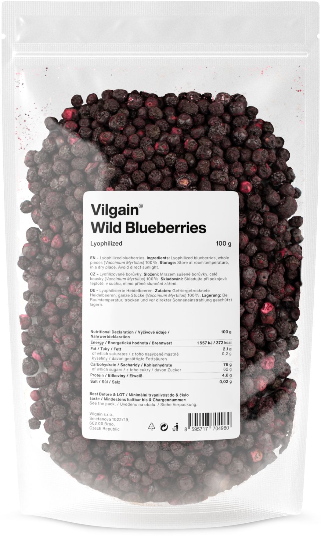 Vilgain Freeze Dried Wild Blueberries