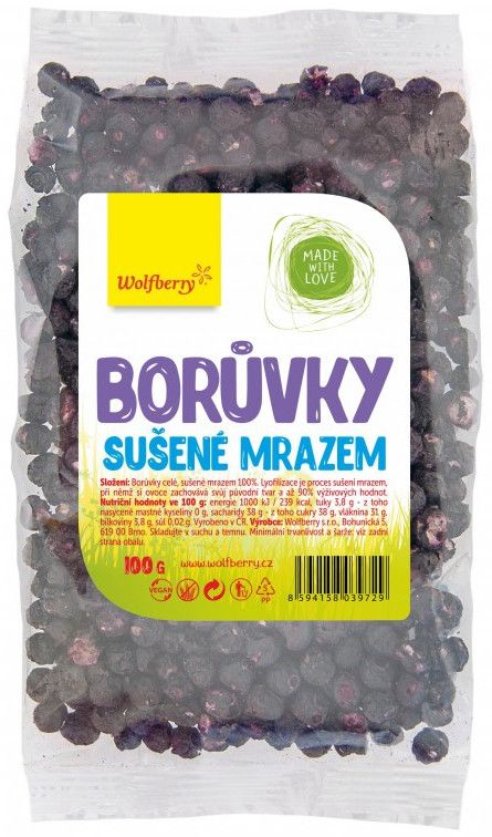 Wolfberry Borůvky sušené mrazem