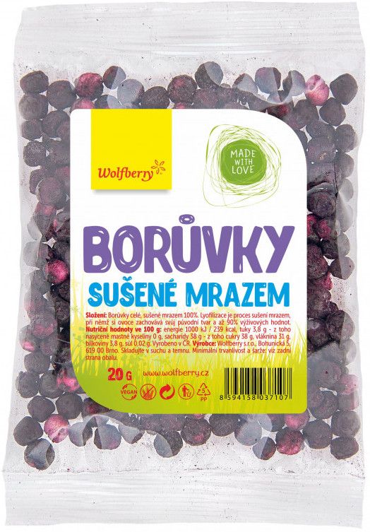 Wolfberry Borůvky sušené mrazem