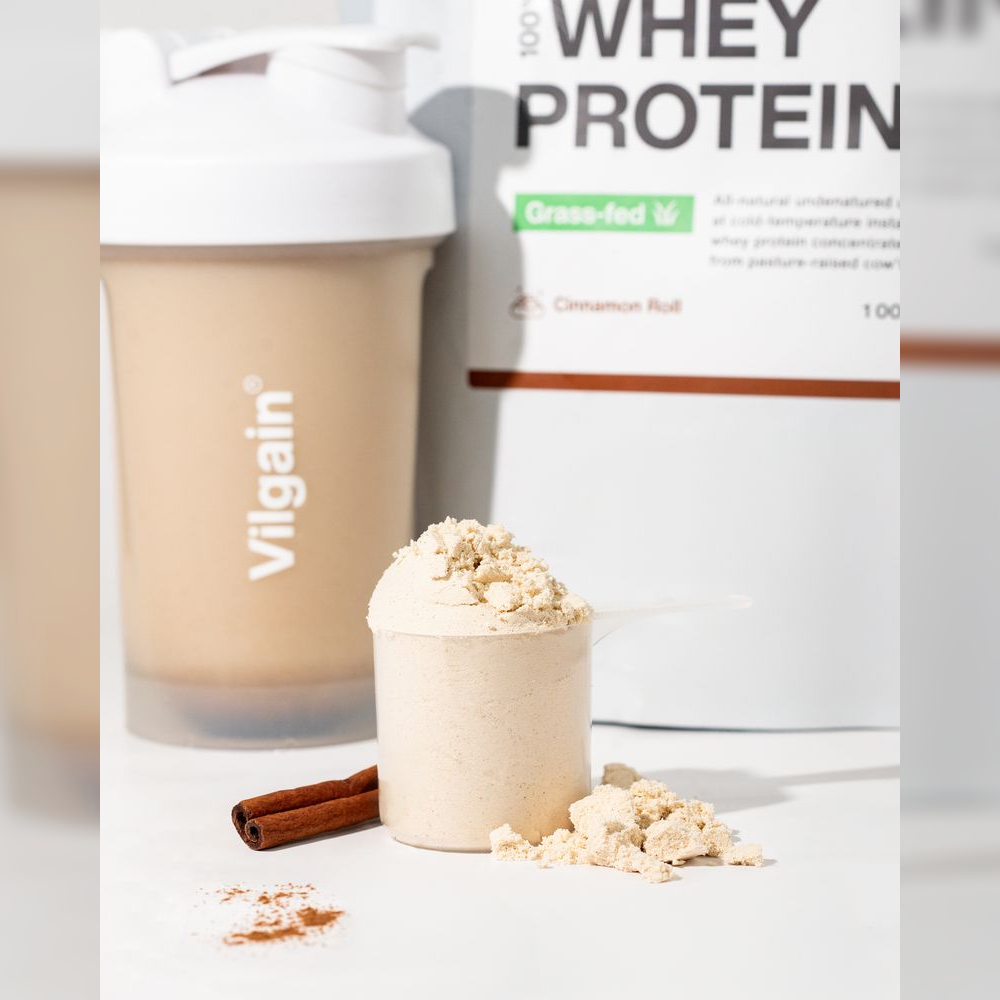 Vilgain Grass-Fed Whey Protein – skořicová rolka 2 000 g