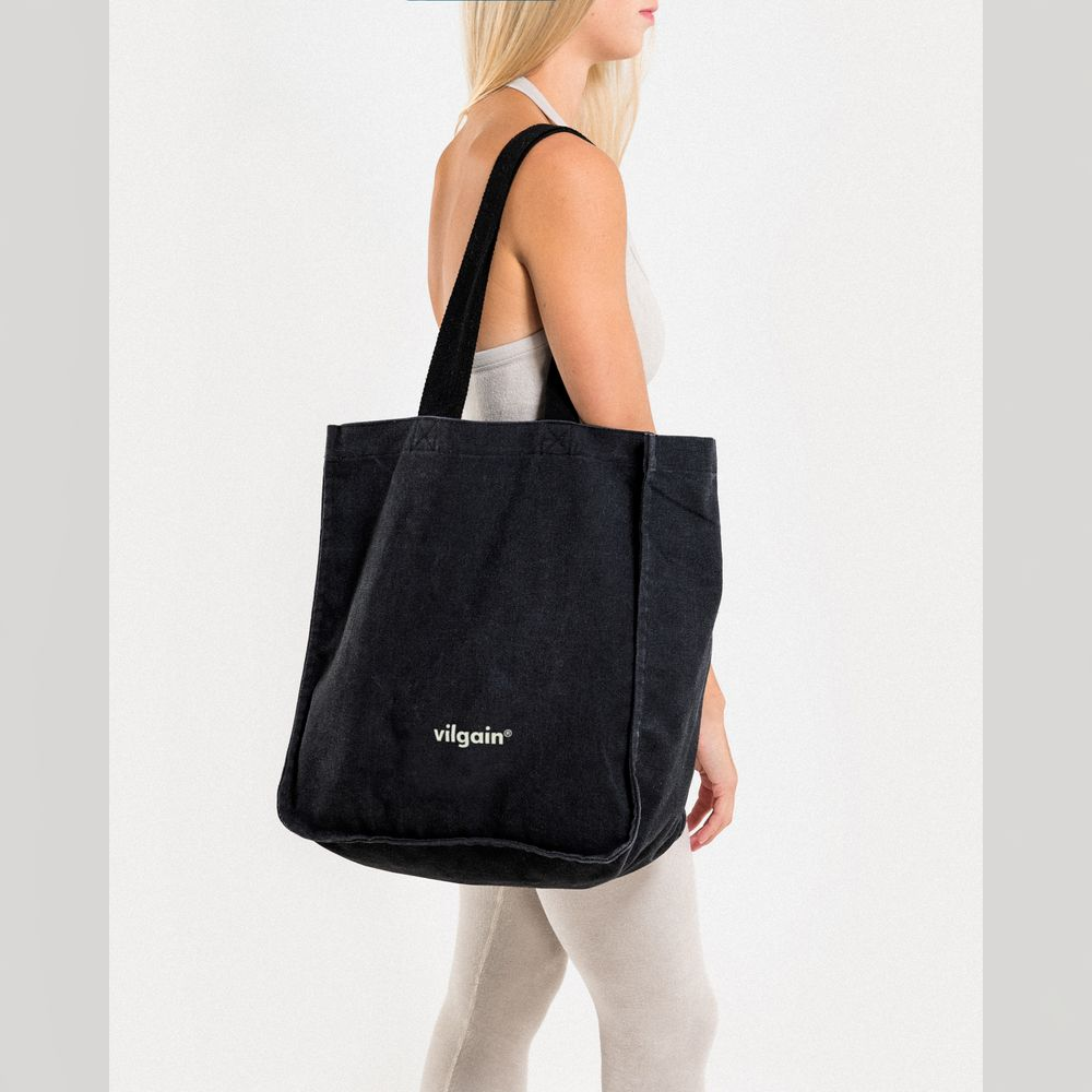 Vilgain Bavlněná taška – vintage black 25 l