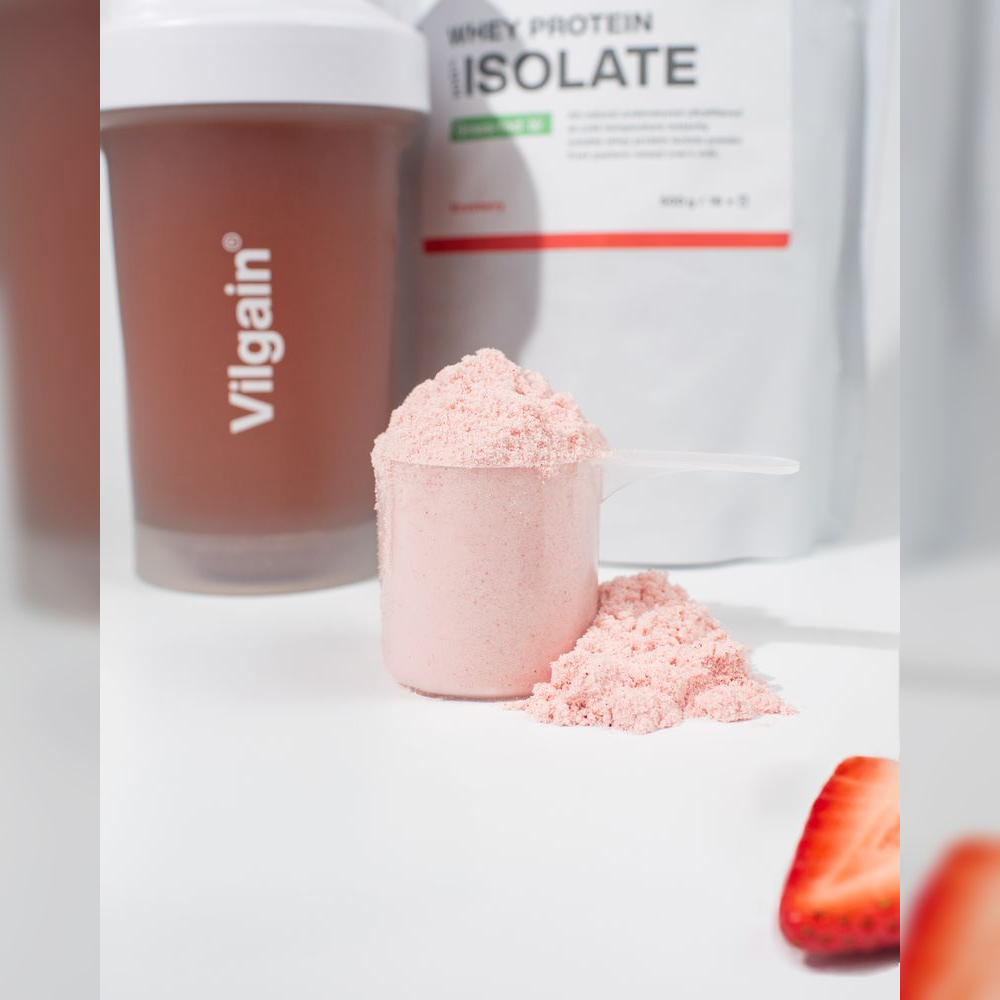 Vilgain Grass-Fed Whey Protein Isolate – jahoda 1 000 g