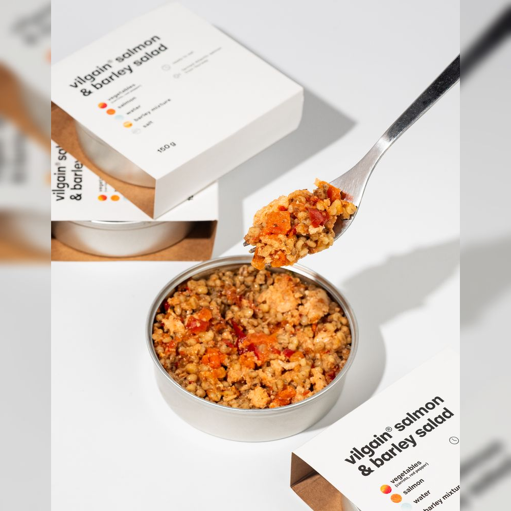 Vilgain Lososový salát – s ječnými kroupy 150 g