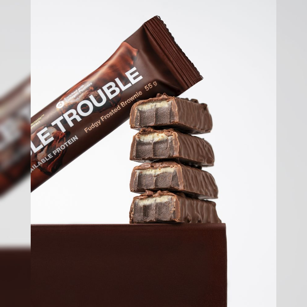 Vilgain Double Trouble Protein Bar – Dvojitá čokoláda s krémem 55 g
