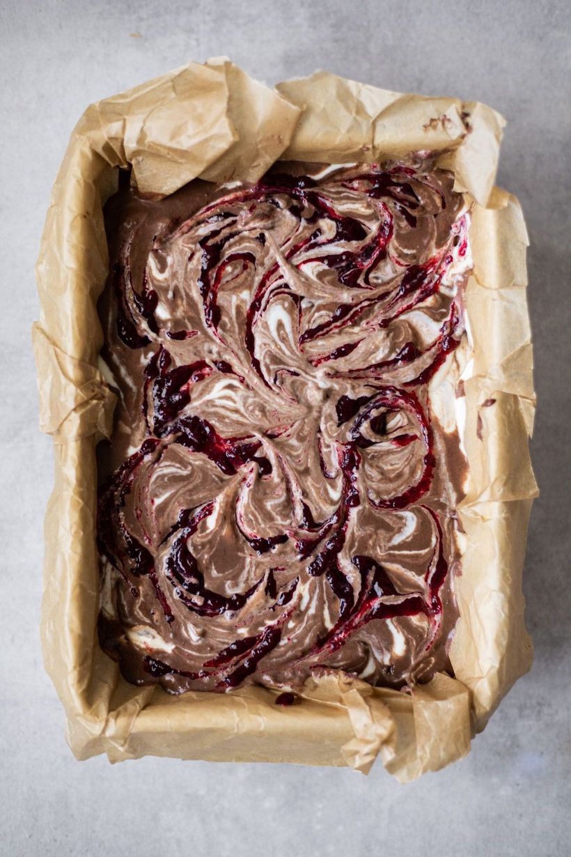 Zdravé cheesecake brownies